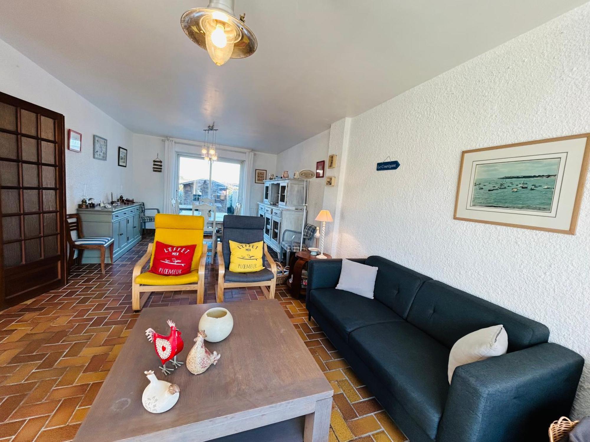 Maison ALIS 5 pièces 10 personnes à 100 mètres de la plage du Courégant Ploemeur Extérieur photo